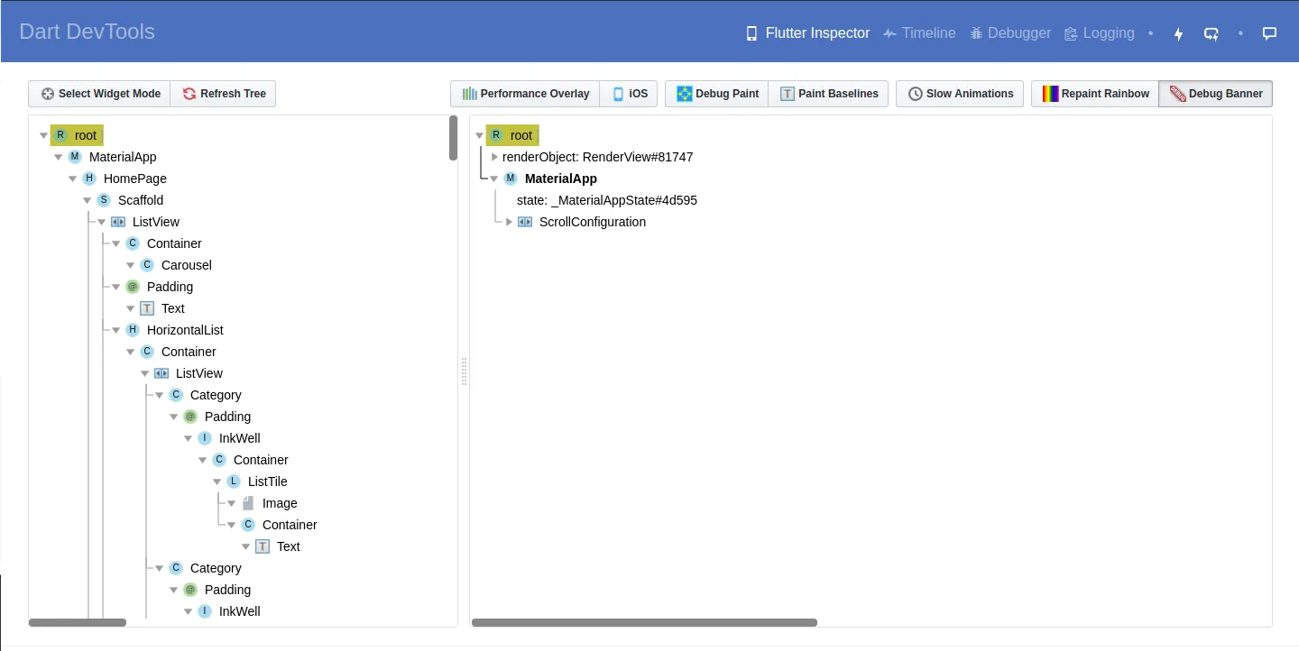 Dart DevTools Flutter