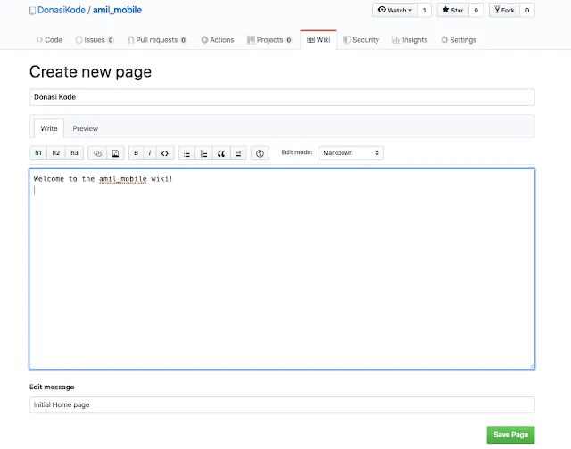 Membuat Dokumentasi Proyek Anda di Github