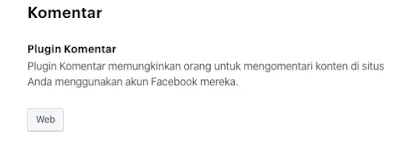 Facebook Plugin Selection