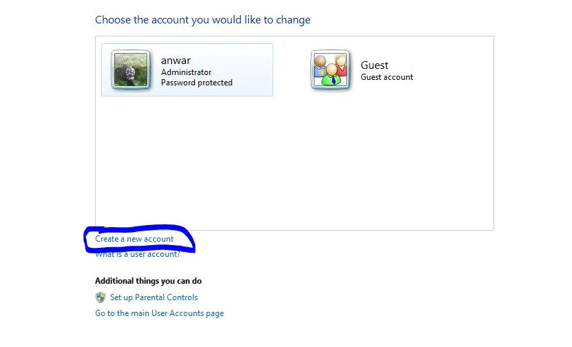 Manage Another Account