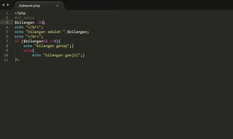 Odd Number IF Statement