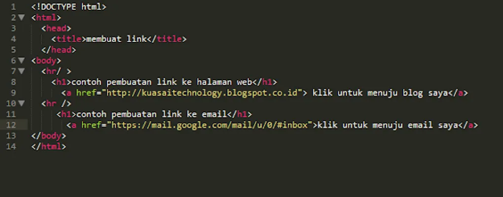 Creating Links Using HTML5