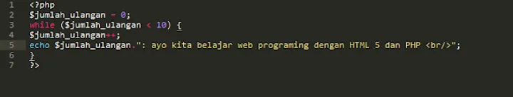 Using While Loops in PHP